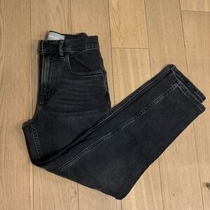 Washed Dark Gray Everlane Cheeky Cropped Jeans - Straight leg size 23